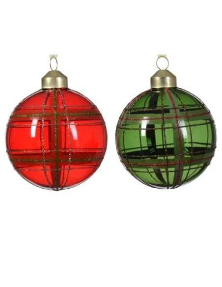 Bola de Navidad de Cristal Transparente | Adorno Elegante para Árbol

