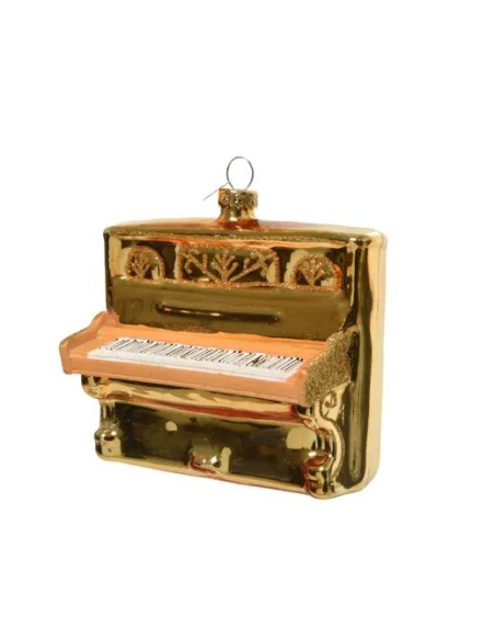 Adorno para Árbol Piano Dorado | Decoración de Navidad Musical

