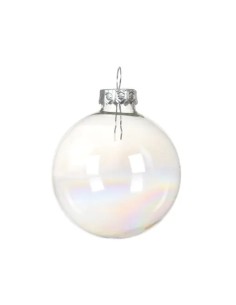 Bola Navideña de Cristal Transparente 10 cm | Decoración Elegante para Navidad 2
