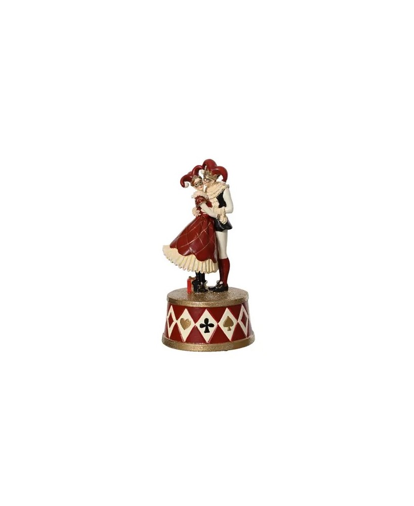 Caja de Música Roja 10x10x18 cm | Decoración Clásica y Musical para el Hogar