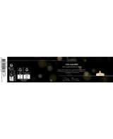 Vela LED 7x19 cm Crema con Luz Blanco Cálido | Decoración Segura y Elegante