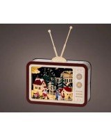 Escenario Radio con LEDs L8xW25.6xH33.5cm Decoración Interior Vintage