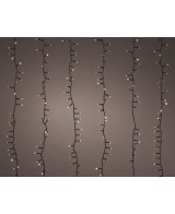 Cascada de Estrellas LED Oro 200 cm Iluminación Elegante y Festiva