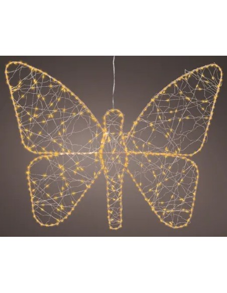 Mariposa Microleds Oro 1x58x43 cm Luz LED Decorativa para Interior