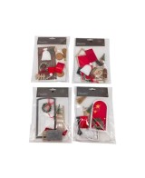 Escenas de Puertas Navideñas Verde y Rojo 15x6x24cm - Decoración Festiva Endanea Garden