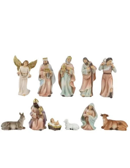 Set de Figuras Navideñas 7x5x16 cm  Decoración Navideña Compacta y Duradera