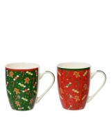 Taza de Porcelana Roja D25xH20.5 cm | Decorativa y Funcional  Endanea Garden