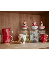 Taza de Porcelana Roja D25xH20.5 cm | Decorativa y Funcional  Endanea Garden