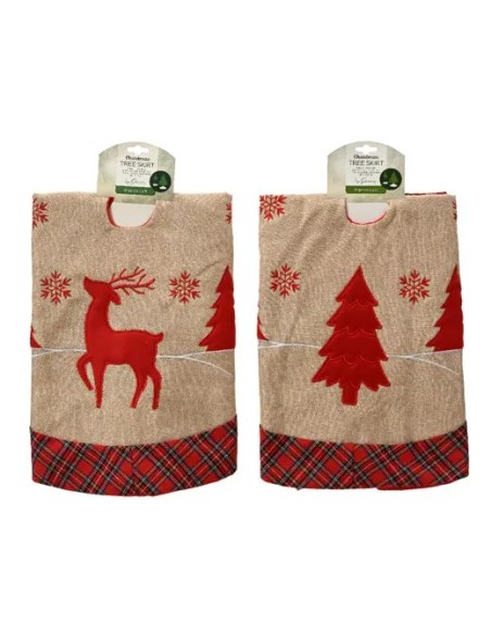 Falda para Árbol de Navidad D90 cm | Decoración Clásica y Festiva - Endanea Garden