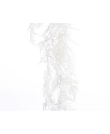 Colgante Esparraguera Blanca con Brillo 105 cm | Decoración Elegante - Endanea Garden