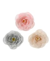 Rosa artificial con clip 12x12x15 cm  Decoración elegante y versátil