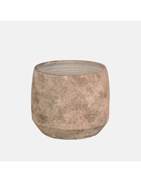 Maceta Grea Taupe 35x34 cm | Elegancia y funcionalidad para interior y exterior