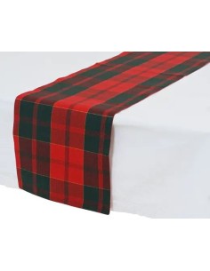 Camino de Mesa de Algodón Verde y Rojo 150x30 cm | Decoración Navideña Endanea 2