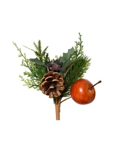 Rama Mariposa Verde y Roja 15 cm - Decoración Floral Compacta | Endanea Garden