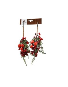 Clip de Bayas Grandes Verde Rojo 25 cm para Decoración Floral | Endanea Garden 2