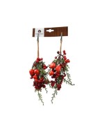 Clip de Bayas Grandes Verde Rojo 25 cm para Decoración Floral | Endanea Garden