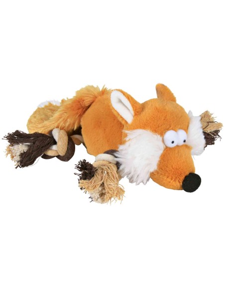 Zorro Peluche 34cm Piernas Articuladas y Cuerda Suave y Versátil