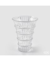 Jarrón Strati H26xD18xC5 Natural Estilo Orgánico para Decoración Moderna