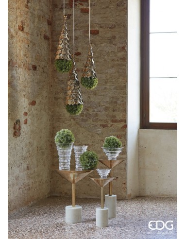 Jarrón Strati H26xD18xC5 Natural Estilo Orgánico para Decoración Moderna