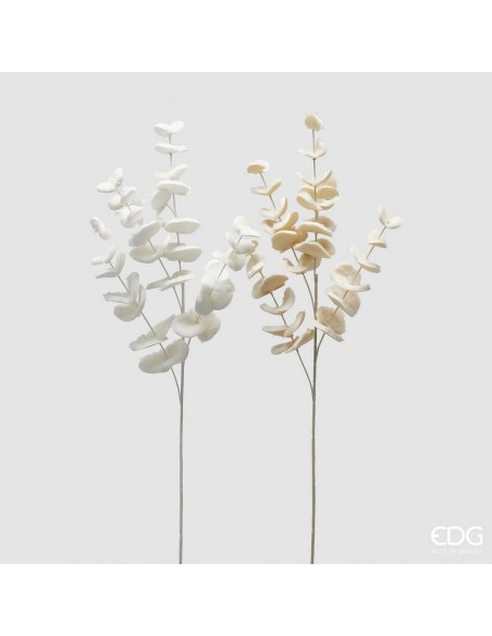 Eucalipto Peludo Ramo Artificial x5 Ivory Decoración Natural y Elegante