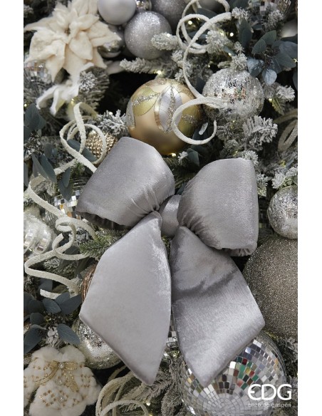 Lazo de Terciopelo H43xL40xC5 Color Ris Elegante y Versátil para Decoración