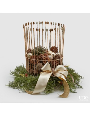 Cinta de Envoltorio Nastro Doppio Raso Marrón Claro 10mm 50m elegante y satinada