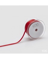 Cinta de Envoltorio Nastro Doppio Raso Rojo 10 mm 50 metros