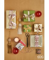 Cinta Nastro Classic Ivory Oro 10mm x 10m para Decoración y Regalos | Endanea Garden