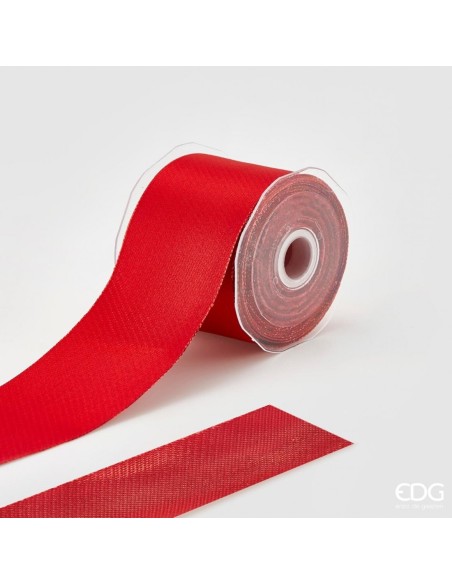 Cinta Nastro Classic Doble Cara Roja 60mm x 10m para Envoltorios y Decoración | Endanea Garden