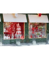 Cortina de brillo cuadrada borgoña 30x30 cm para decoración de eventos