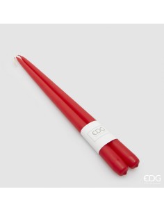 Vela Tallo Roja 400 mm x 22 mm Iluminación Decorativa para Eventos
