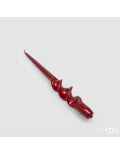 Vela Twist Roja 290x22 mm Vela Decorativa Moderna y Elegante