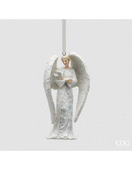 Ángel Colgante Blanco 13 cm Decoración Navideña Elegante