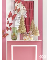 Mariposa con Clip D23 Roja Decorativa | Clip Fácil y Resistente