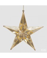 Estrella Diamante Colgante L5 D19.5 Champagne Adorno Elegante y Brillante