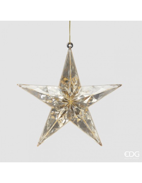 Estrella Colgante L3.5 D13.5 Champagne Adorno Decorativo Elegante