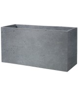 Maceta Cubo Gypse 40cm color topo resistente y moderna para interiores y exteriores