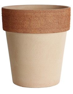 Maceta Alta Graffiata 50 cm Terra Diseño Moderno y Resistente para Plantas Grandes