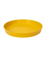 Plato Loft Redondo 14cm Ocre  Protección y Estilo para Macetas | Endanea Garden