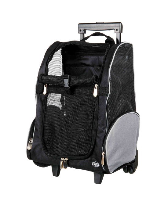 Trolley Mochila para Perro Nylon 32x45x25 cm | Transporte Cómodo y Seguro