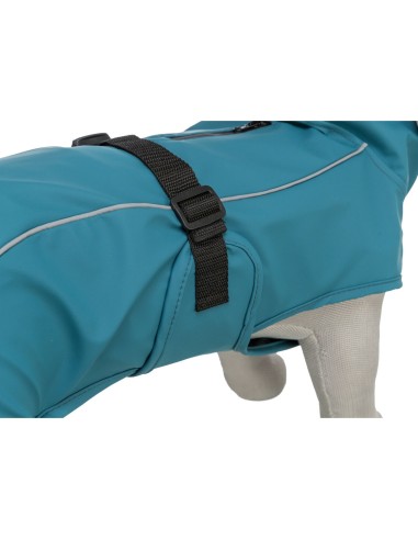 Impermeable Vimy para perros XS azul petróleo resistente y cómodo