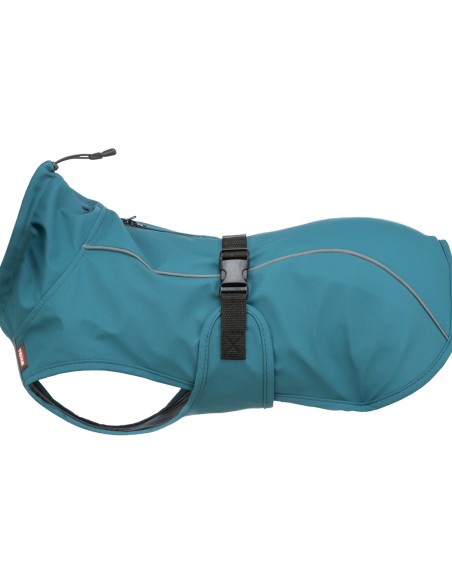Impermeable Vimy para perros talla L azul petróleo impermeable y cómodo