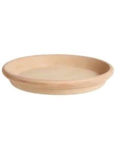 Plato Terracota Arena 28 cm para Macetas | Endanea Garden