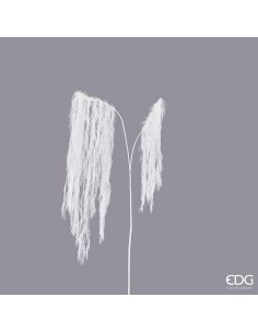 Pluma de Sauce Ramo Artificial Blanco 130 cm Decoración Interior