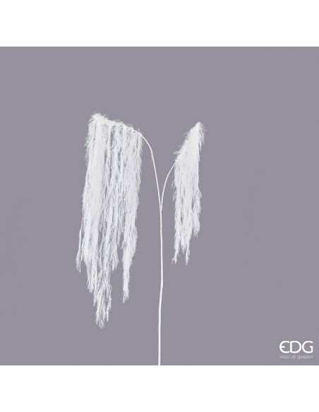 Pluma de Sauce Ramo Artificial Blanco 130 cm Decoración Interior