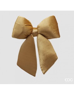 Lazo de Terciopelo Oro 43x40x5 cm Decoración Elegante y Versátil 2