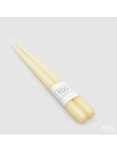 Vela Tallo Ivory 300x22 mm Decorativa Combustión Lenta