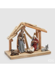 Natividad Multicolor H22 L32 L15 Decoración Navideña Tradicional