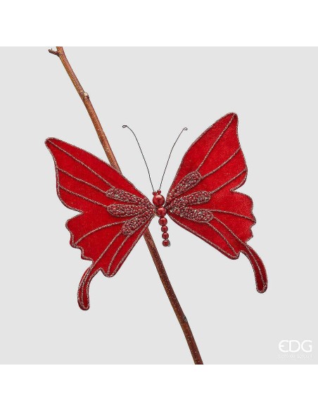 Mariposa con Clip D23 Borgoña Accesorio Decorativo Versátil y Elegante