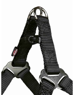 Petral New Premium S 40-50cm 15mm Negro Arnés para Perros Pequeños y Medianos